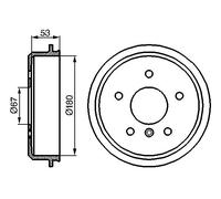 BOSCH | Bremstrommel | 0 986 477 096