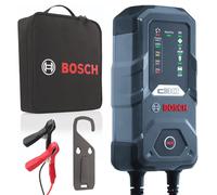 Bosch C30 Kfz-Batterieladegerät, 3,8 Ampere, mit Erhaltungsfunktion - für 6 V / 12 V Blei-Säure, WET, EFB, GEL, AGM und offene VRLA-Batterien, Grau