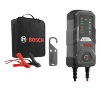 Bosch C30 Kfz-Batterieladegerät, 3,8 Ampere, mit Erhaltungsfunktion - für 6 V / 12 V Blei-Säure, WET, EFB, GEL, AGM und offene VRLA-Batterien, Grau