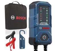 Bosch C40-Li Kfz-Batterieladegerät, 5 Ampere, mit Erhaltungsfunktion - 6 / 12 V für Lithium-Ionen, Blei-Säure, EFB, GEL und AGM-Batterien, Blau