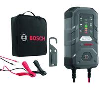 Bosch C70 Kfz-Batterieladegerät, 10 Ampere, mit Erhaltungsfunktion - für 12 V / 24 V Blei-Säure, EFB, GEL, AGM und offene VRLA-Batterien, Grau