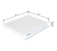 1x Bosch Filter u.a. für Hyundai Coupe 2 GK 2.7 J-2 1.6 RD Elantra 3 | 817580