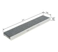BOSCH Filter, Innenraumluft 1x für FORD JAGUAR 1S7H19G244 C2S8619 1451913 1 987 432 373
