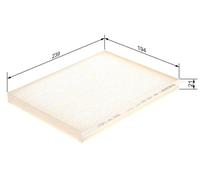 BOSCH Filter, Innenraumluft 1 987 435 097