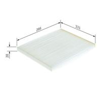 Innenraumfilter BOSCH 1 987 432 188