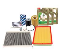 BOSCH Filter Satz Glühkerzen + 12L CASTROL EDGE 0W30 für SPRINTER B906 3.0 CDi