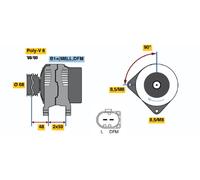 BOSCH 0 986 041 230 Lichtmaschine