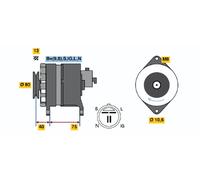 BOSCH Generator 0986041771 für Opel CHEVROLET ISUZU Vaughall