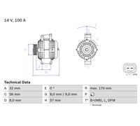 BOSCH 0 986 044 010 Lichtmaschine