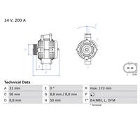 BOSCH Generator 0986045420 für Mercedes