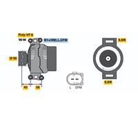 BOSCH 0 986 046 320 Lichtmaschine