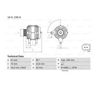 BOSCH 0 986 048 921 Generator