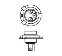 BOSCH Glühlampe, Fernscheinwerfer 1 987 302 049