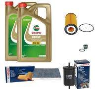 BOSCH Inspektionspaket 10 L Castrol EDGE 5W-30 LL für Audi A4 Avant S4 quattro