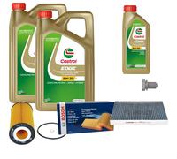 BOSCH Inspektionspaket 11 L Castrol EDGE 5W-30 LL für Audi A4 Avant S4 quattro