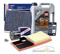 BOSCH INSPEKTIONSPAKET+5l LIQUI MOLY FÜR SEAT IBIZA 6J SKODA VW POLO 9N 6R 1.4