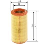 Bosch Luftfilter für Audi A2 Seat Arosa VW Lupo Polo