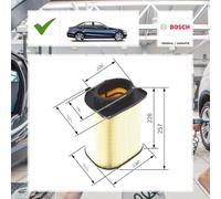 Bosch Luftfilter MERCEDES-BENZ C-CLASS (W205) C 200 (205.042)