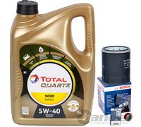 BOSCH ÖLFILTER 0986452041+TOTAL 5W40 für FIAT DOBLO 500 PUNTO PANDA STILO QUBO