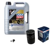 BOSCH Ölfilter 5L Liqui Moly Special Tec F 5W-30 für Ford Fiesta V 1.3 1.6 16V