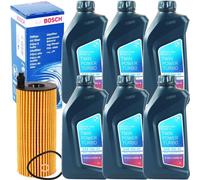 BOSCH Ölfilter + Original BMW 0W-30 Twin Power Turbo Longlife-04, 6...