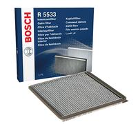 Bosch R5533 Aktivkohle Innenraumfilter - filtert Gerüche, Pollen und Staub - Ersatzfilter für bessere Luftqualität im Fahrzeuginnenraum