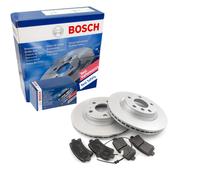 BOSCH Satz Bremsbeläge + Bremsscheiben belüftet vorne für Citroën C5 I DC RC