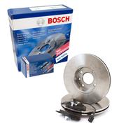 BOSCH Satz Bremsbeläge + Bremsscheiben belüftet vorne für Ford Mondeo II Turnier