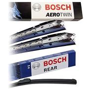 Bosch Scheibenwischer Heckwischer Vorne + Hinten, Aerofit AF925 + A330H, Wischer Scheibenwischerblätter Set für Frontscheibe und Heckscheibe, Passend für - VW POLO (9N_, 9A_)