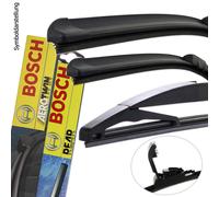 Bosch Scheibenwischer Wischblatt Set Vorne + Hinten für Mitsubishi Colt 6 Z3 Z2