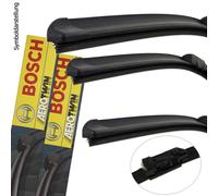 Bosch Scheibenwischer Wischblatt Set Vorne + Hinten für Skoda Fabia Roomster 5J