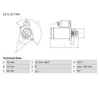 BOSCH 0 986 018 630 Anlasser