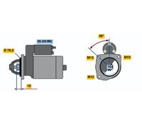 BOSCH Starter 0986022631 für Ford