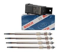 BOSCH Steuergerät Glühzeit + 4x Glühkerze für FIAT DUCATO 250 2,2 D bis 12.2014