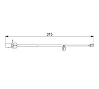 BOSCH Warnkontakt, Bremsbelagverschleiß 1987474518 für VW