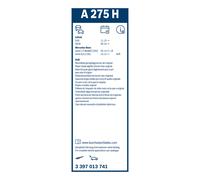 Wischblatt BOSCH Aerotwin A275H, 265mm, Hinten, 1 Stück