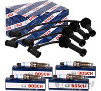 BOSCH ZÜNDKERZEN+ZÜNDKABEL passend für OPEL ASCONA B OPEL MANTA B OPEL REKORD E