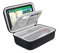 BOVKE GPS-Hartschale kompatibel mit 6-7 Zoll Garmin DriveSmart 65/61 LMT-S, Nuvi 2797LMT Drive 61/60 Nuvi 2757LM GPS-Navigationssystem, Extraraum für Autoladegeräte, Reibungshalterungen, Schwarz
