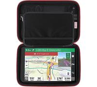 BOVKE Hard Carrying GPS Case für 10-Zoll Garmin dēzl LGV 1010, Garmin Camper 1090, Garmin dēzl LGV1000 MT-D LKW-Navigationsgerät, Mesh Tasche für Auto Ladegerät, USB Kabel, schwarz