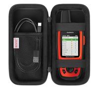 BOVKE Tragetasche für Garmin GPSMAP 64sx/66i/67/67i/66sr/66s/65s, Garmin inReach Explorer+ Hiking Handheld GPS und Satelliten Kommunikator, Netztasche passend USB Kabel und Zubehör, Schwarz+Schwarz