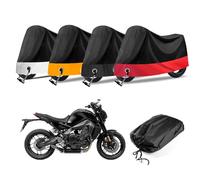 BPQYSBLD Motorradabdeckung für Yamaha MT125 MT 125 MT-125 2015-2020 2021 2022 2023 2024 Wasserdicht Motorrad Abdeckplane Regen UV-Schutz Outdoor Zubehör,Redstyle
