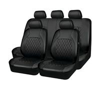 BQKCD Auto Sitzbezüge für VW T-Cross T-ROC T-ROC Sport Caravelle Sharan Passat S, Leder Sitzschoner Vorne und Hinten Sitzbezügesets Anti Rutsch Komfortabel Leicht Reinigen Zubehör