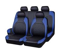 BQKCD Auto Sitzbezüge für VW T-Cross T-ROC T-ROC Sport Caravelle Sharan Passat S, Leder Sitzschoner Vorne und Hinten Sitzbezügesets Anti Rutsch Komfortabel Leicht Reinigen Zubehör