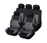 BQKCD Auto Sitzbezüge Set für Hyundai IONIQ 5 Accessoires, Sitzschoner Vorne und Hinten Verschleißfes Rutschfester Atmungsaktiver Autositzschutz ZubehöR,B/Grey