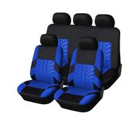 BQKCD Auto Sitzbezüge Set für Skoda Karoq 2018-2025, Sitzschoner Vorne und Hinten Verschleißfes Rutschfester Atmungsaktiver Autositzschutz ZubehöR,D/Blue