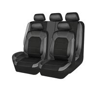BQKCD Auto Sitzbezüge Sitzschoner für Hyundai Kona/Hybrid/Elektro/Kona N SUV 2018-2024, Leder Vorne Hinten Schonbezüge Verschleißfest Wasserdicht Bequem Innenraum Zubehör,B/Gray
