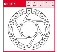 Bremsscheibe TRW MST337, 1 Stück