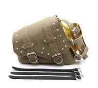 Braune Motorrad-Satteltaschen, Seitentaschen, Satteltaschen, Softail, PU-Leder Für Harley Für Sportster XL883 XL1200(Left Side)