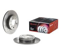 Bremsscheibe BREMBO 08.7627.1X, hinten, gelocht, perforiert, voll, 1 Stück