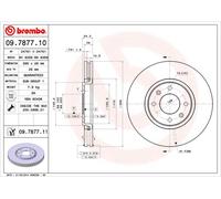 BREMBO 09.7877.11 Brake Disc for CITROËN